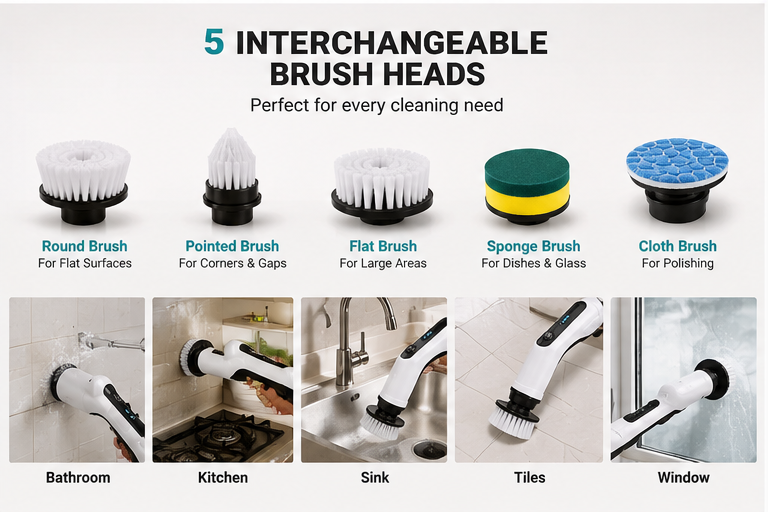 Electric brush cleaner for all purpose