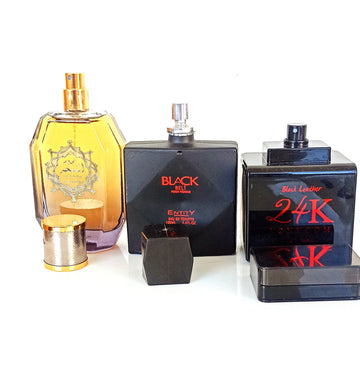 Deal of 3 perfumes najam al sehar . Black belt and 24k