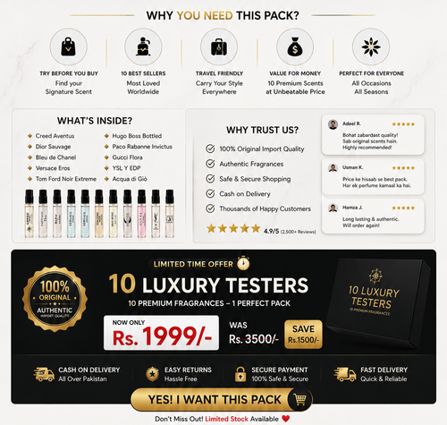 10 luxary tester ( world most wanted testers)