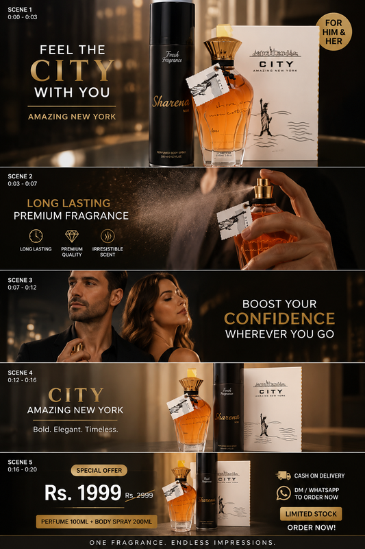 City perfume made in new york and body spray