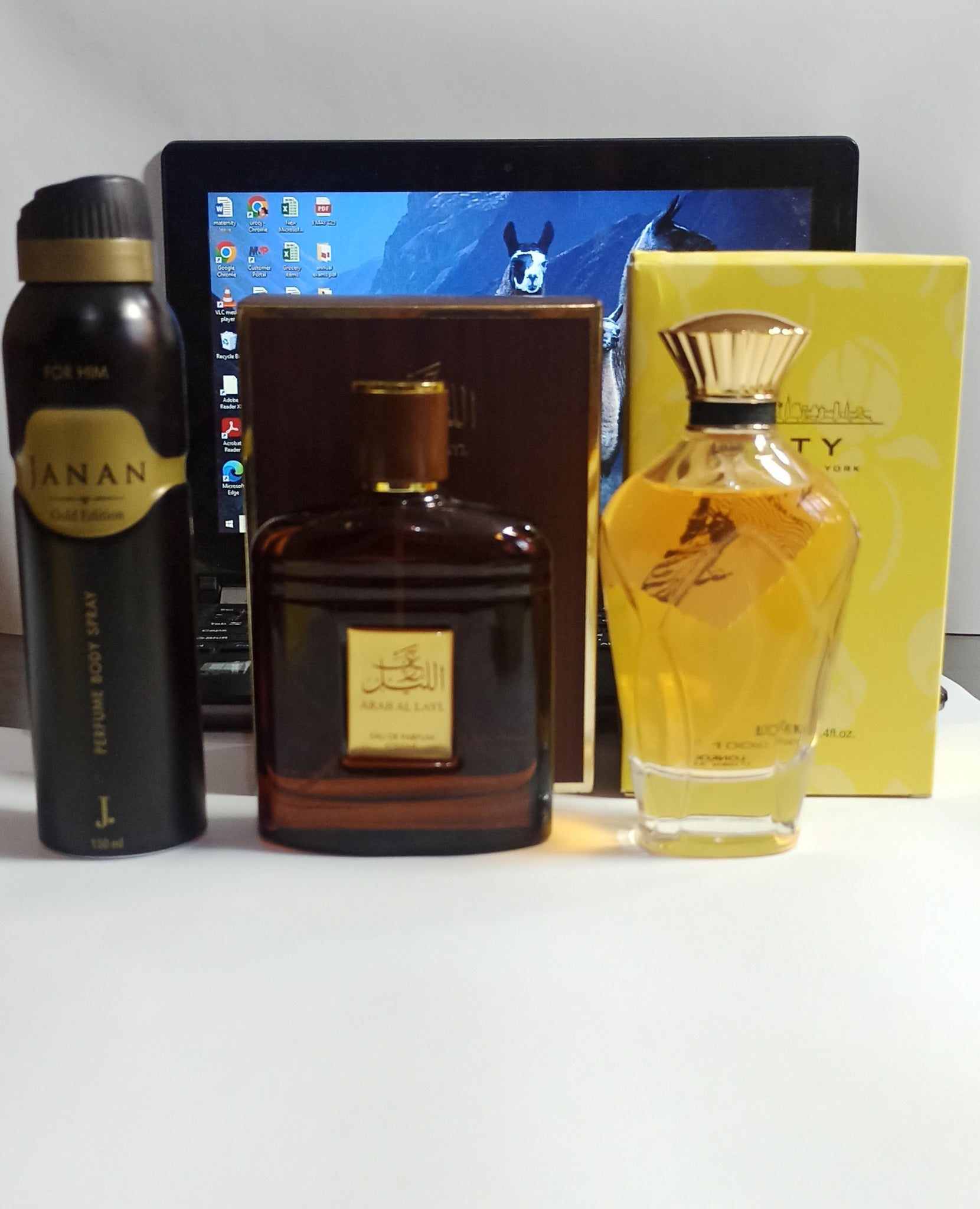 2 perfumes 1 body spray deal